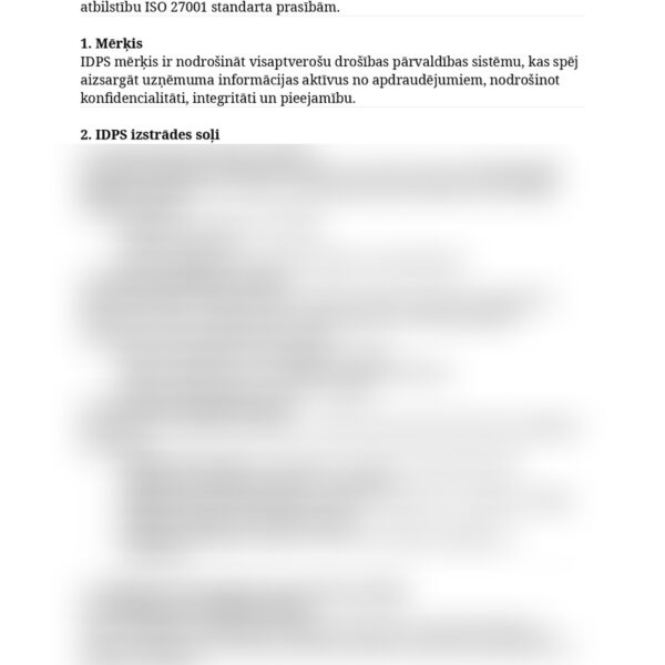 Informācijas drošības pārvaldības sistēmas