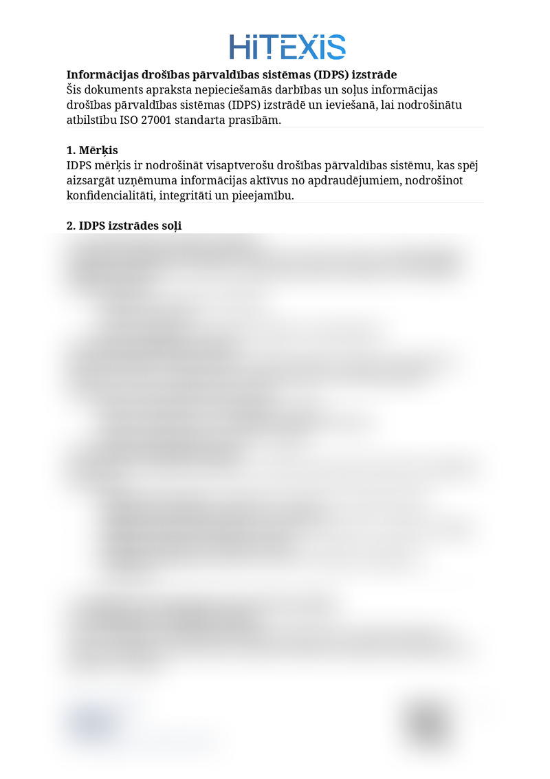 Informācijas drošības pārvaldības sistēmas